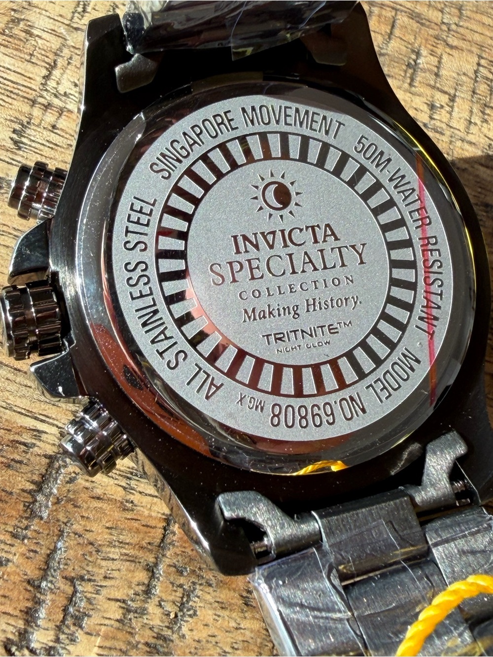 New Invicta Specialty Mach Gala Gunmetal Chronograph Watch 48mm - Picture 6 of 7